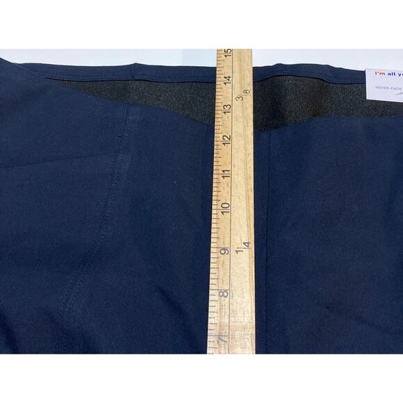 Old Navy Pull On Wide Leg Pants Womens XL Navy Blue High Rise Never Fade NEW - Picture 3 of 7